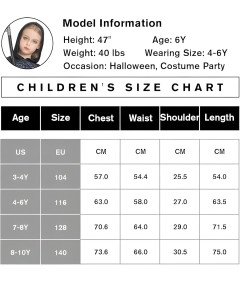 Strój Przebranie Kostium Żniwiarza Kosiarza dla Dziewczynek Halloween 7-8 L