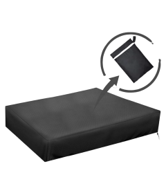 Plandeka Pokrowiec Ochronny na Piaskownicę Wodoszczelna Czarna 180x180 cm