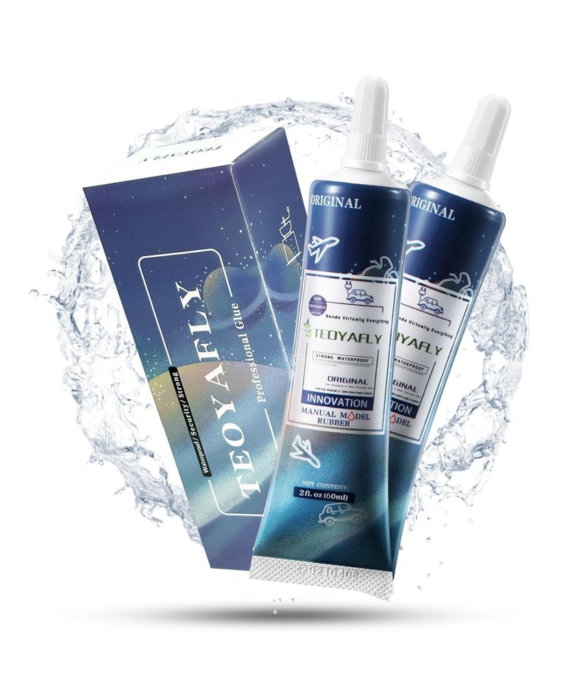 Klej Uniwersalny Przezroczysty 60 ml 2 Sztuki Meble Modeli Zabawki Plastik