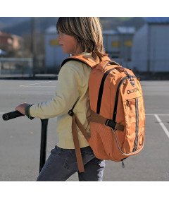 Plecak Dziecięcy Odpinana Siatka na Piłki Port USB Sportowy Pomarańczowy