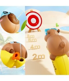 Pistolet na Wodę Zabawka dla Dzieci Kapibara Lato Duży Zasięg Zestaw 4 szt
