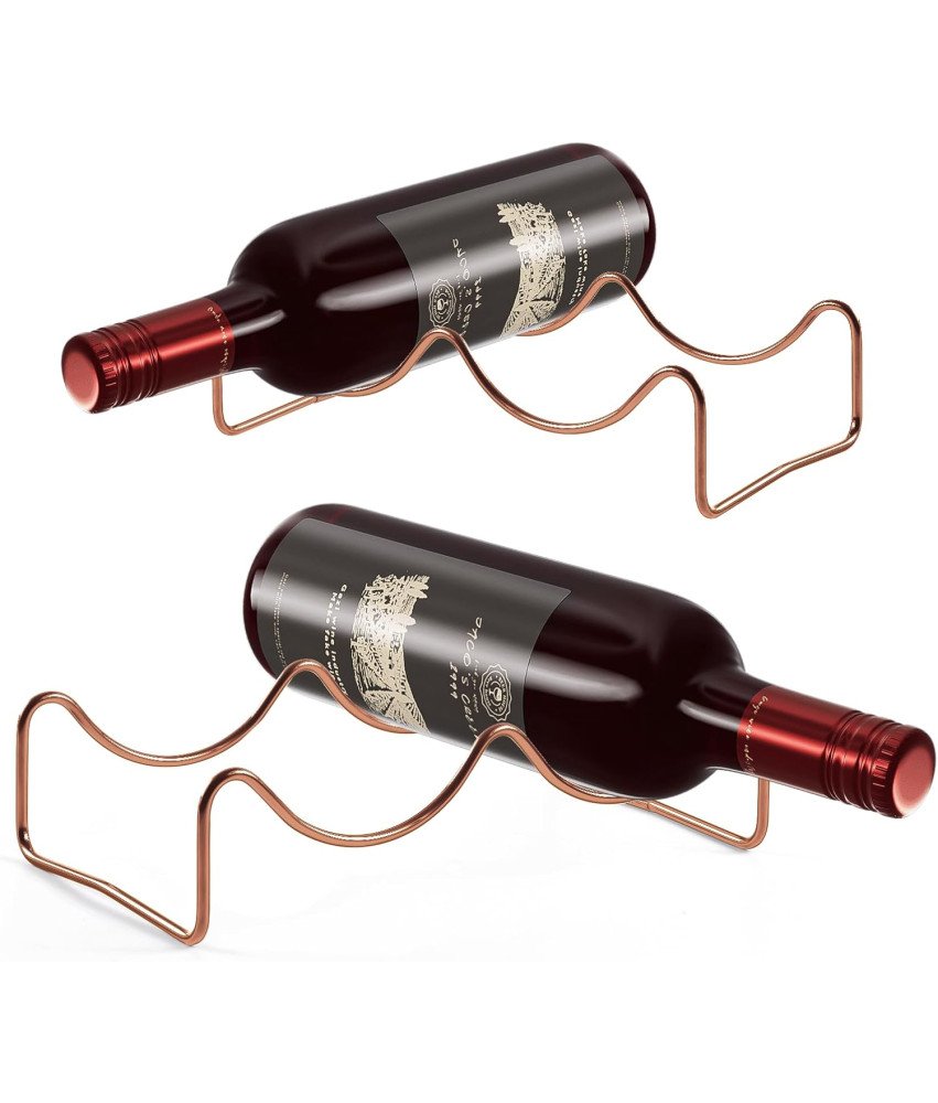 TONLEA Stojala za vino roza zlato 2 kosa 6cm x 23,5cm x 14cm