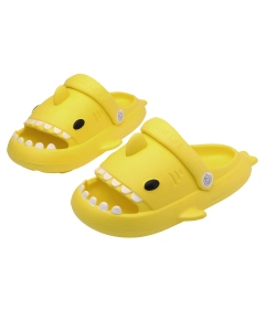 Dziecięce Klapki Kapcie Basenowe Antypoślizgowe Rekinki Żółte 33/34 EU