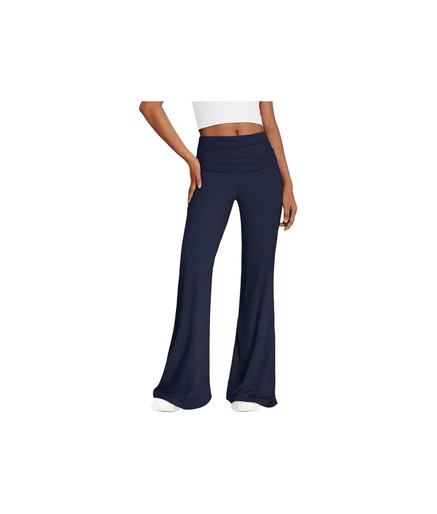 REORIA Spodnie Damskie Legginsy Eleganckie Szerokie Nogawki Granatowe XL