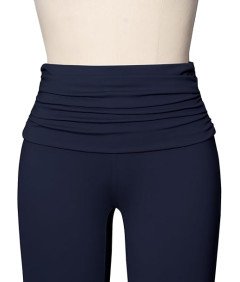 REORIA Spodnie Damskie Legginsy Eleganckie Szerokie Nogawki Granatowe M