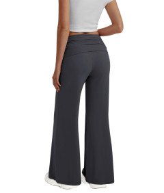 REORIA Spodnie Damskie Legginsy Eleganckie Szerokie Nogawki Szare L