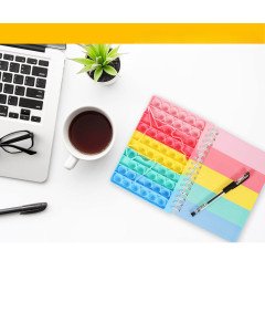 Notatnik Zeszyt Szkolny Fidget Toy Pop It dla Dzieci Jednorożec 50 str A6