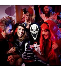 Maska Ghostface Lateksowa z Kapturem Przebranie Halloween Krzyk Cosplay