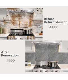 Panele Samoprzylepne Naklejki Płytki 30x30 cm 20 Sztuk Szary Marmur 1,8 m²