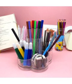 Organizer Obrotowy 360 Stopni Przezroczysty 6 Przegródek na Kosmetyki