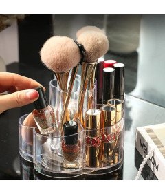 Organizer Obrotowy 360 Stopni Przezroczysty 6 Przegródek na Kosmetyki