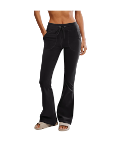 Damskie Legginsy Dzwony Spodnie do Jogi Ćwiczeń Treningowe Czarne S