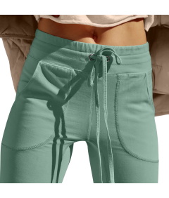 Damskie Legginsy Dzwony Spodnie do Jogi Ćwiczeń Treningowe Zielone L