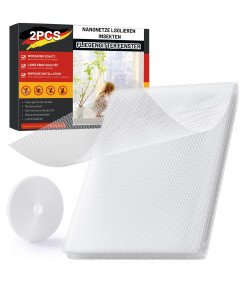 Moskitiera Okienna Siatka na Owady Ochronna Zestaw 2 szt 130 x 150 cm