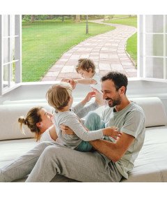 Moskitiera Okienna Siatka na Owady Ochronna Zestaw 2 szt 130 x 150 cm