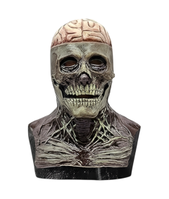 Straszna Maska Lateksowa Trupia Czaszka Kościotrup Zombie Halloween