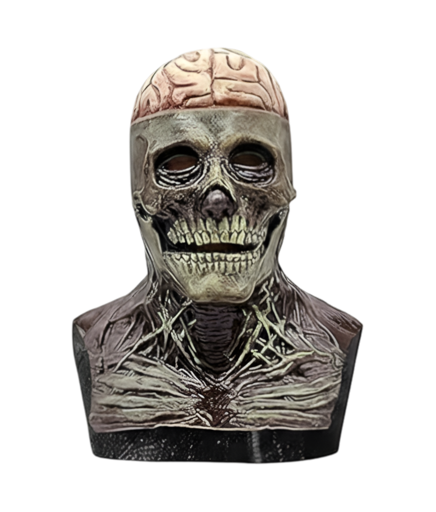 Straszna Maska Lateksowa Trupia Czaszka Kościotrup Zombie Halloween