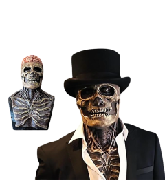 Straszna Maska Lateksowa Trupia Czaszka Kościotrup Zombie Halloween