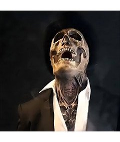 Straszna Maska Lateksowa Trupia Czaszka Kościotrup Zombie Halloween