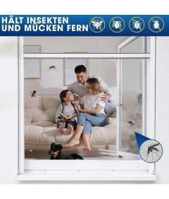 Moskitiera Samoprzylepna na Okna Dachowe 130x150 cm Zestaw 4 Sztuki Czarna