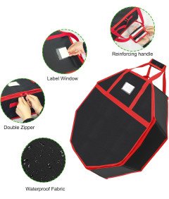 Torba do Przechowywania Zabawek Duży Organizer na Zabawki 76x76x8 cm Czarny