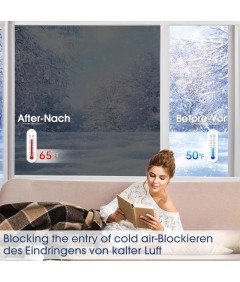 Folia Okienna Przeciwsłoneczna Samoprzylepna Przyciemniająca 90x400 cm