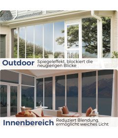 Folia Okienna Przeciwsłoneczna Samoprzylepna Przyciemniająca 90x400 cm