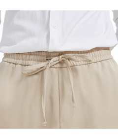 Męskie Spodnie Garniturowe Materiałowe Casualowe Chino Regular Fit Beżowe XL