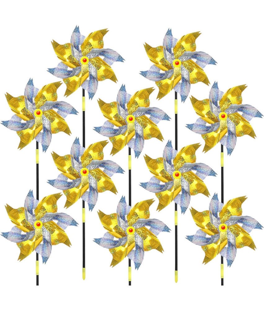 Shengruili Wiatrak Odstraszacz Ptaków 10 sztuk 52 cm