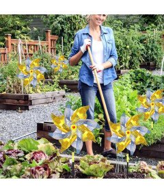 Shengruili Wiatrak Odstraszacz Ptaków 10 sztuk 52 cm