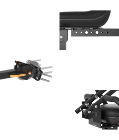 Fotelik Siedzisko Siodełko dla Dziecka na Skuter Składany Regulowany 1-5 Lat