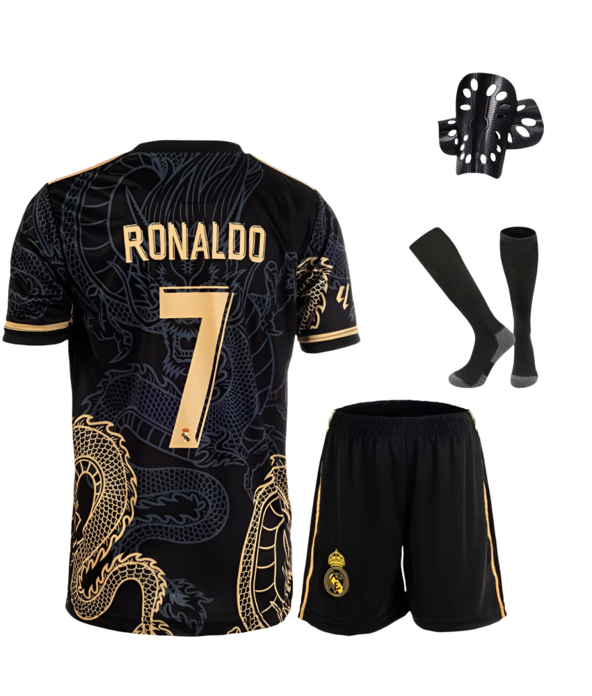 Strój Piłkarski Komplet dla Dzieci Cristiano Ronaldo Real Madryt 130-140 cm