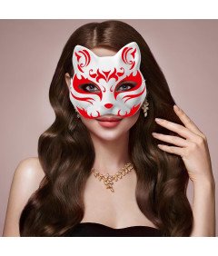 Maski Kota do Malowania DIY Teatralne Przebranie Kostium Strój Zestaw 5 szt