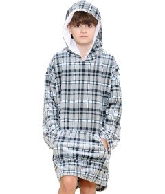 Koc Bluza 2w1 Kocobluza Oversize z Kapturem Ciepła Miękka Gruba Dziecięca