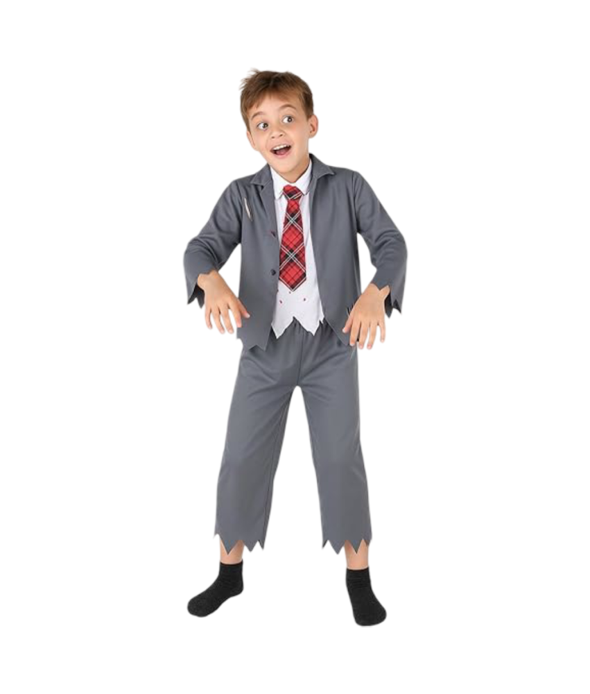 Strój Przebranie Zombie dla Dzieci Kostium na Halloween Karnawał 9-11 Lat