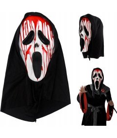 Maska Krzyk i Nóż na Halloween Kostium Przebranie Scream Strój Straszny