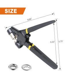 Szczypce Dziurkacz do Oczek Przelotek Plandek  Zestaw 900 Oczek 3/8 Cala