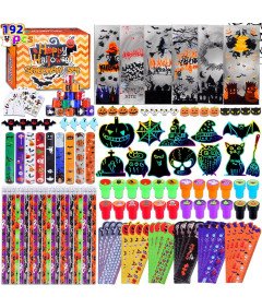 Zestaw Akcesoriów Dekoracji Imprezowych Halloween Torebki DIY 192 Elementy