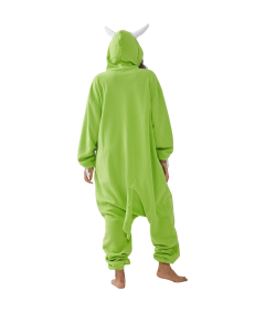 Piżama Damska Kombinezon Kigurumi z Kapturem Onesie Mike Wazowsky Zielone M