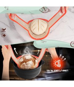 Zestaw do Pieczenia Chleba 2 szt Silikonowe Foremki Przybory Akcesoria