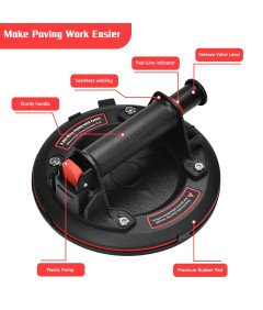 Podnośnik Przyssawka Próżniowa do Szkła Szyb Płytek Paneli do 200 kg 2 szt