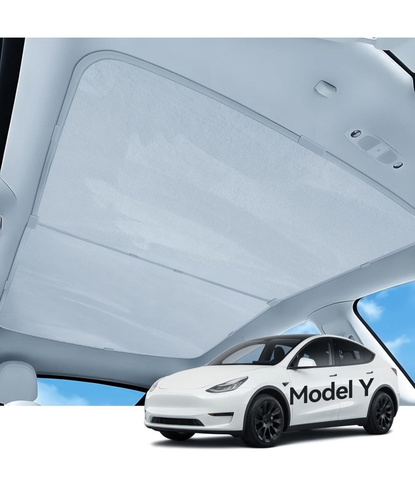 Osłona Przeciwsłoneczna Dachu do Tesla Model Y 2020-2024 Zamszowa Anty UV