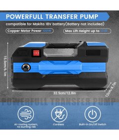 Pompa Wodna Elektryczna 18 V Kompatybilna z Makita Bezprzewodowa Ogrodowa