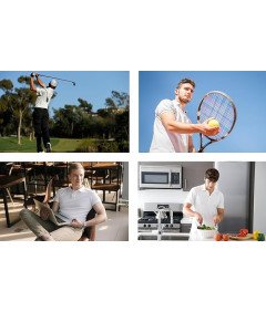 ZENGVEE Zestaw 3 Koszulek Polo Męskie Polówki XL