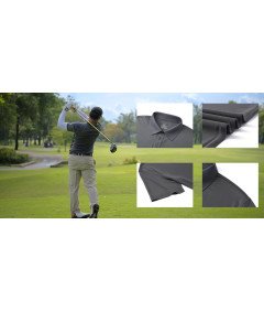 ZENGVEE Zestaw 3 Koszulek Polo Męskie Polówki M