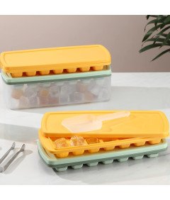 BEWOS Kalupi za led s pokrovom 4 silikonski kalupi s škatlo