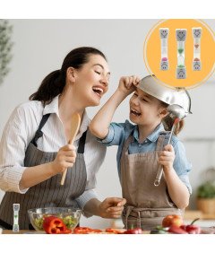 Timer Klepsydra dla Dzieci - Zestaw 3 sztuk, 3 minuty, Różne Kolory