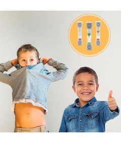 Timer Klepsydra dla Dzieci - Zestaw 3 sztuk, 3 minuty, Różne Kolory