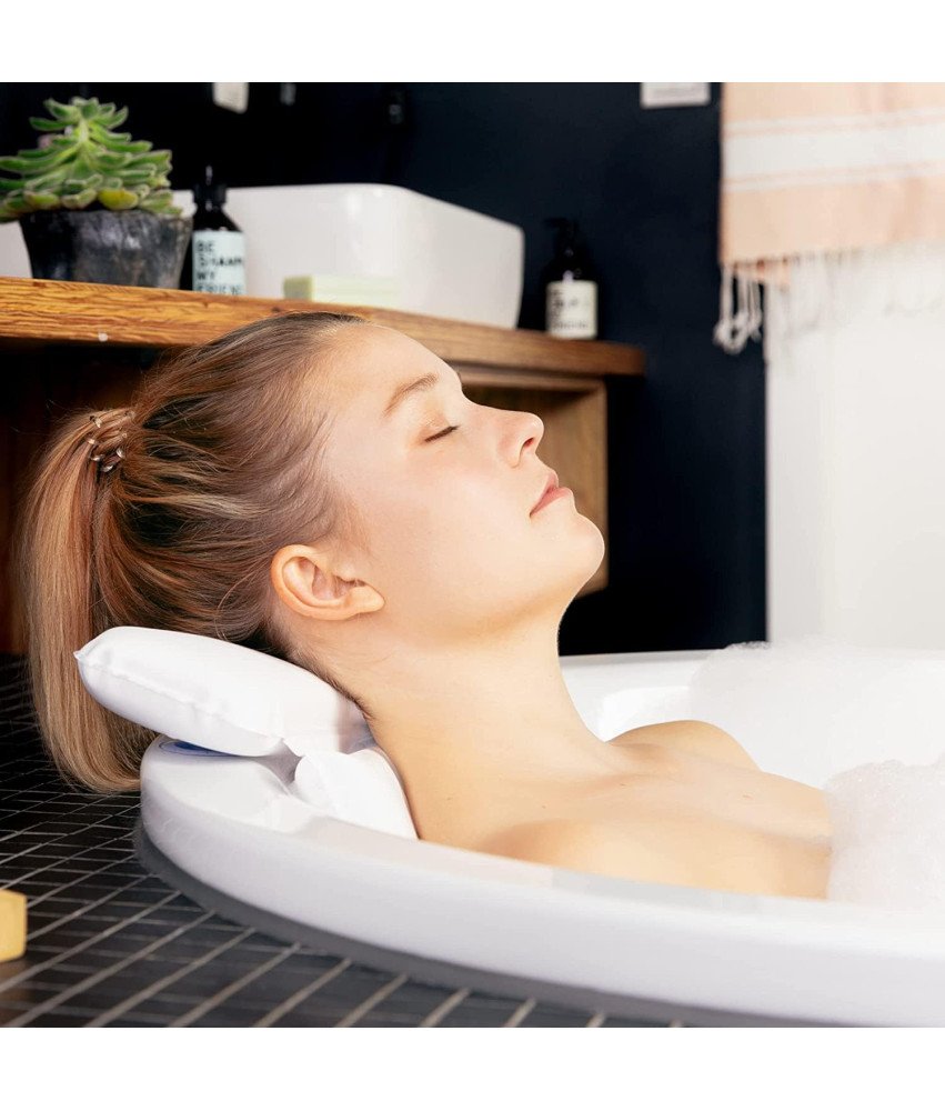 Poduszka do Kąpieli TranquilBeauty Wodoodporna z Przyssawkami 35x36 cm