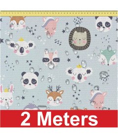 Tkanina wodoodporna Oxford 600D wzór zwierzęta 160x200 cm mocny materiał na meble ogrodowe poduszki i pokrowce